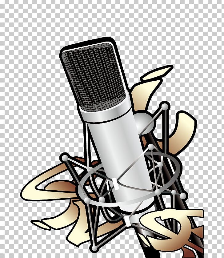 Microphone Music Motif Graphic Design PNG, Clipart, Art, Audio, Audio Equipment, Audio Studio Microphone, Black And White Free PNG Download