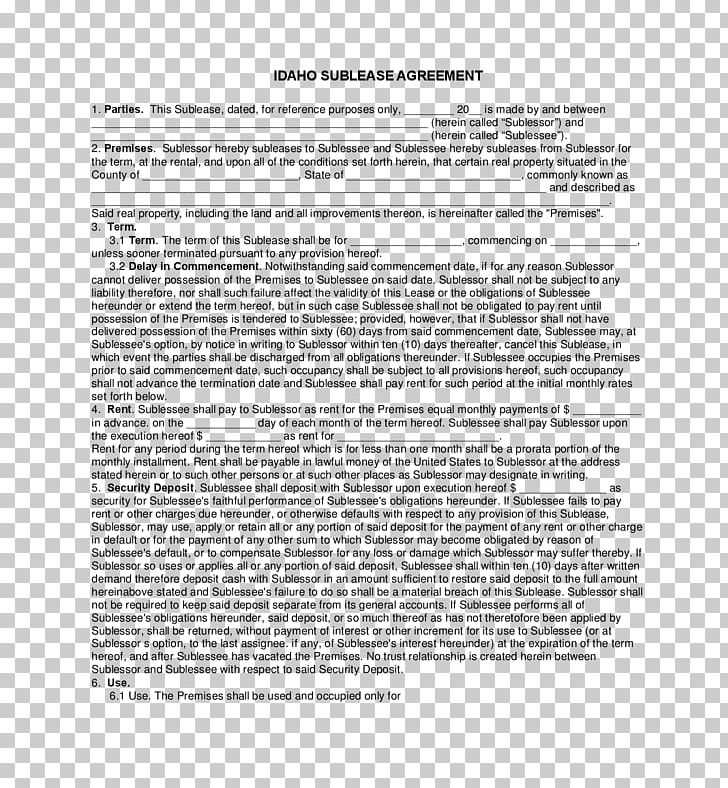 Document Template Rental Agreement Form Contract PNG, Clipart, Addendum, Area, Black And White, Contract, Document Free PNG Download