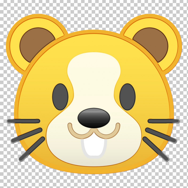 Cartoon Yellow Bear Smile PNG, Clipart, Bear, Cartoon, Paint, Smile, Watercolor Free PNG Download