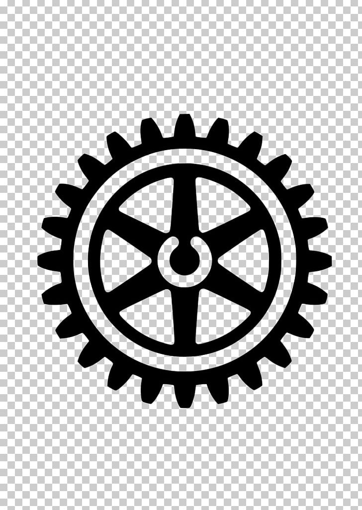 Rotary International Rotary Club Of Pottstown Rotary Foundation Rotary Youth Exchange Lions Clubs International PNG, Clipart, At In, Bicycle Drivetrain Part, Bicycle Part, Black And White, Brand Free PNG Download