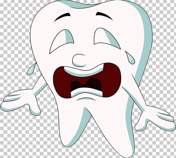 Tooth Cartoon Crying Dentistry PNG, Clipart, Face, Fictional Character, Hand Drawn, Head, Human Body Free PNG Download