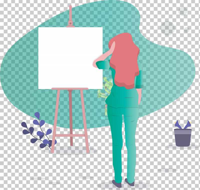 Girl Art PNG, Clipart, Art, Diagram, Girl, Standing, Turquoise Free PNG Download