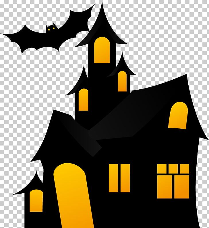 Halloween Cartoon Haunted House Clip Art