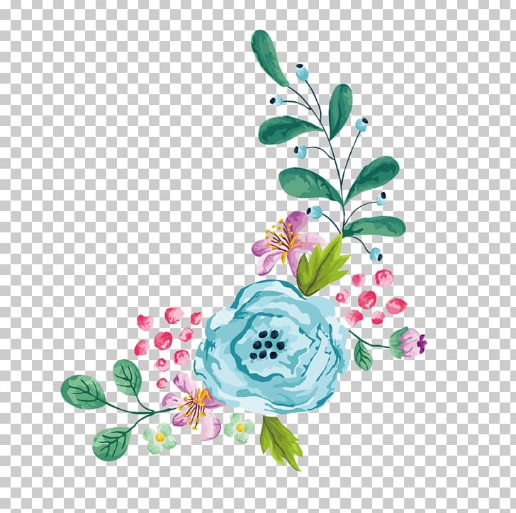 Watercolor Painting Portable Network Graphics Graphics Floral Design PNG, Clipart, Art, Blue, Blue Watercolour Flower, Branch, Color Free PNG Download