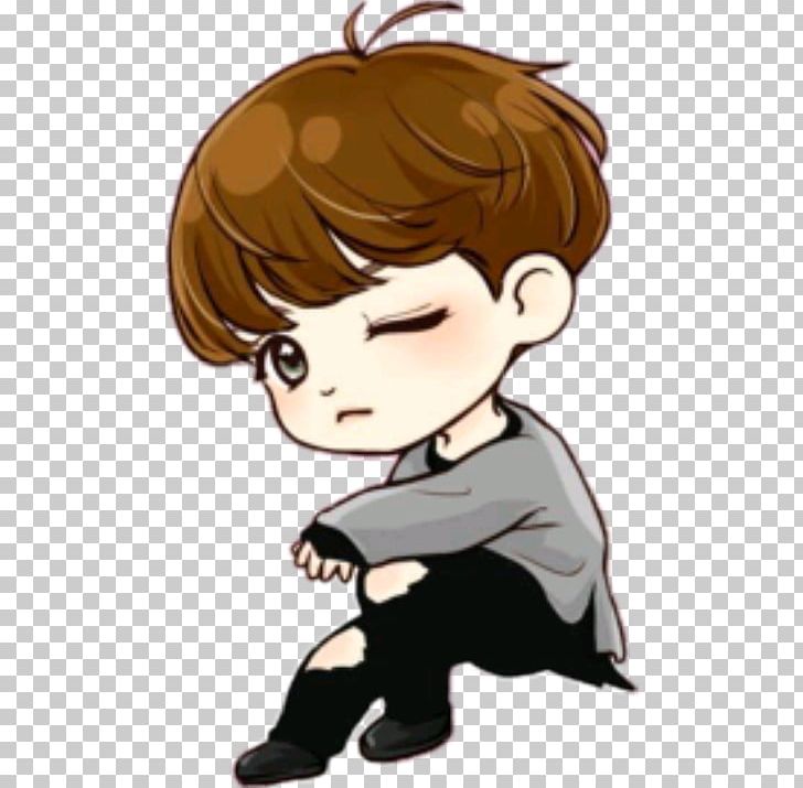 Green haired person illustration Chibi BTS Drawing Fan art Kpop Chibi  boy fictional Character cartoon png  PNGWing