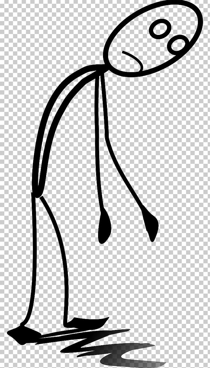 Stick Figure Feeling Tired PNG, Clipart, Area, Artwork, Black, Black And White, Clip Free PNG Download