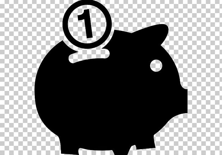 Piggy Bank Computer Icons Coin PNG, Clipart, Bank, Black, Black And White, Cat, Cat Like Mammal Free PNG Download