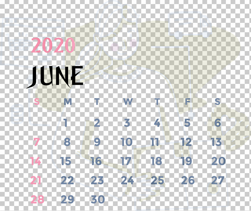 June 2020 Printable Calendar June 2020 Calendar 2020 Calendar PNG, Clipart, 2020 Calendar, Area, Human Biology, Human Skeleton, Joint Free PNG Download
