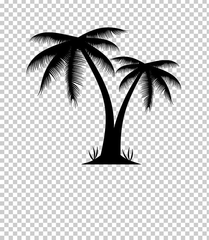 Arecaceae Euclidean Illustration PNG, Clipart, Arecales, Autumn Tree, Black And White, Branch, Christmas Tree Free PNG Download