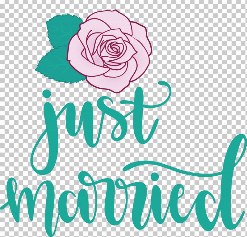 Just Married Wedding PNG, Clipart, Flower, Happiness, Just Married, Logo, Meter Free PNG Download
