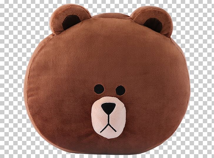 Line Friends Pillow Teddy Bear Cushion Stuffed Animals Cuddly