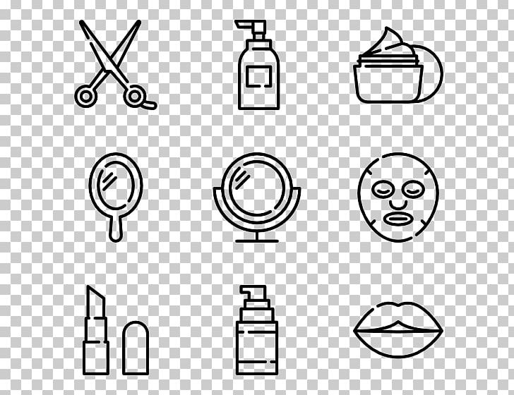 Computer Icons Cosmetics Beauty Parlour PNG, Clipart, Angle, Area, Beauty, Beauty Parlour, Black And White Free PNG Download