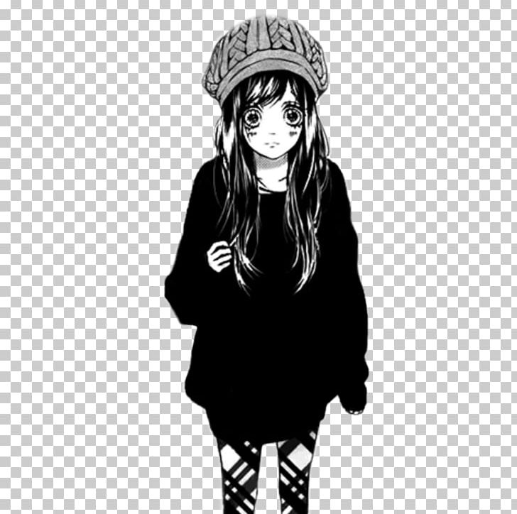 Anime Manga Black And White Drawing Png Clipart Animation