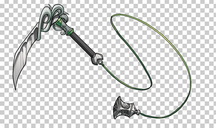 Kusarigama Weapon Kusari-fundo Kama Anime PNG, Clipart, Anime, Auto Part, Body Jewelry, Chain Weapon, Drawing Free PNG Download