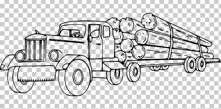 Peterbilt Logging Truck Semi-trailer Truck Lumberjack PNG, Clipart, Angle, Ausmalbilder, Automotive Design, Auto Part, Black And White Free PNG Download