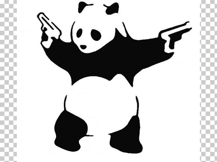 Giant Panda Wall Decal Sticker Art PNG, Clipart, Artwork, Banksy, Black ...