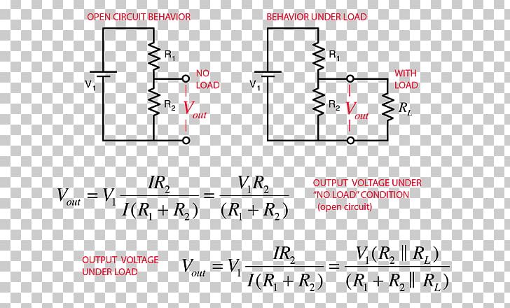 Voltage Divider Electronic Circuit Current Divider Series And Parallel Circuits Electric Potential Difference PNG, Clipart, Angle, Area, Circuit Diagram, Divider, Electrical Load Free PNG Download
