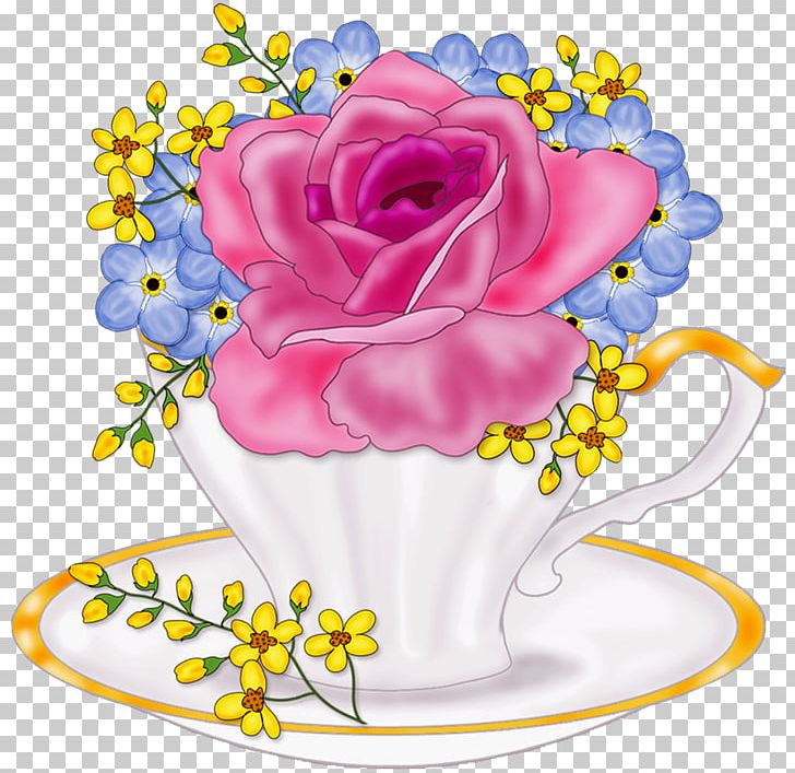 Garden Roses Floral Design Cut Flowers Flower Bouquet PNG, Clipart, Artwork, Cup, Cut Flowers, Drinkware, Floral Design Free PNG Download