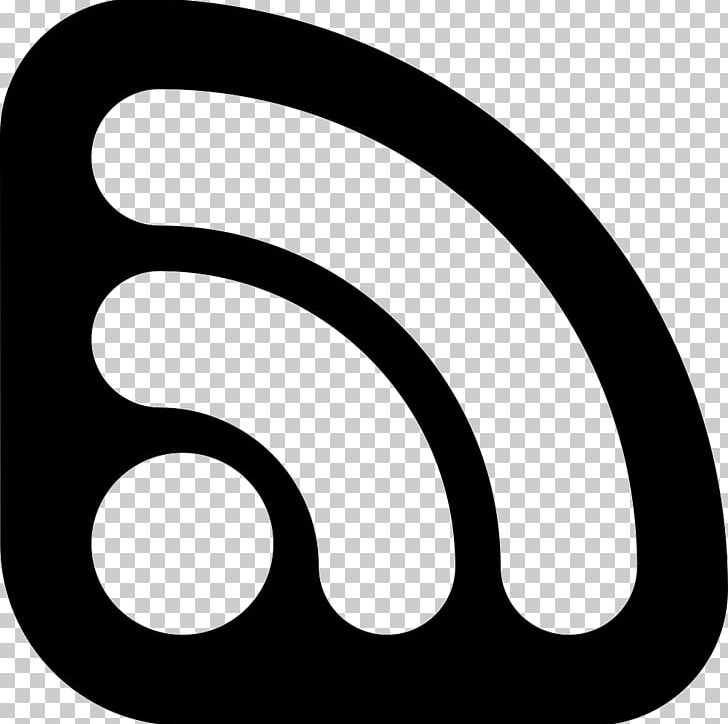 RSS Web Feed Computer Icons Logo PNG, Clipart, Area, Black, Black And White, Blog, Circle Free PNG Download