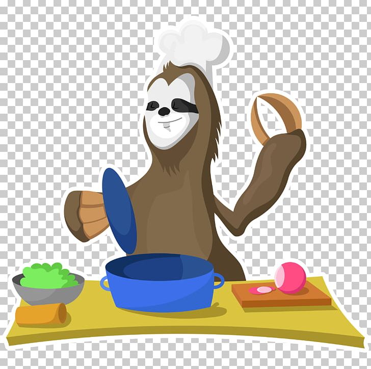 Sloth Cooking Chef Pasta Mexican Cuisine PNG, Clipart, Animal, Art, Cartoon, Chef, Chicken Meat Free PNG Download