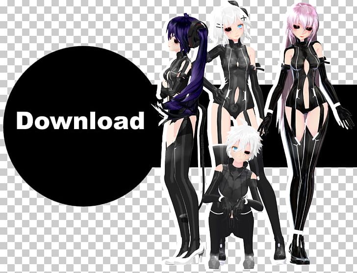 MikuMikuDance Hatsune Miku Ghoul Vocaloid PNG, Clipart, 64bit Computing, Action Figure, Anime, Black Hair, Computer Free PNG Download