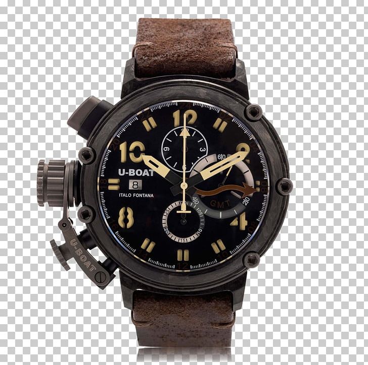 Watch U-boat Chronograph Astron Clock PNG, Clipart, Accessories, Astron, Black Leather Strap, Boat, Brand Free PNG Download