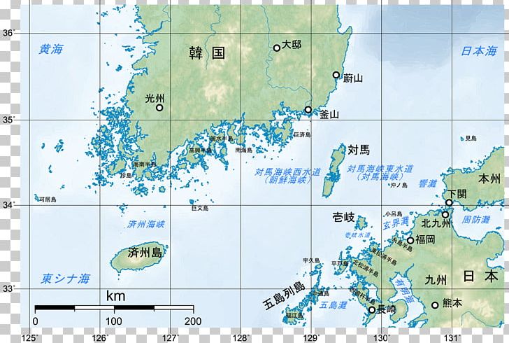 Tsushima Strait Tsushima Island Korea Strait Iki Island PNG, Clipart, Area, Channel, East China Sea, Japanese Archipelago, Korea Free PNG Download