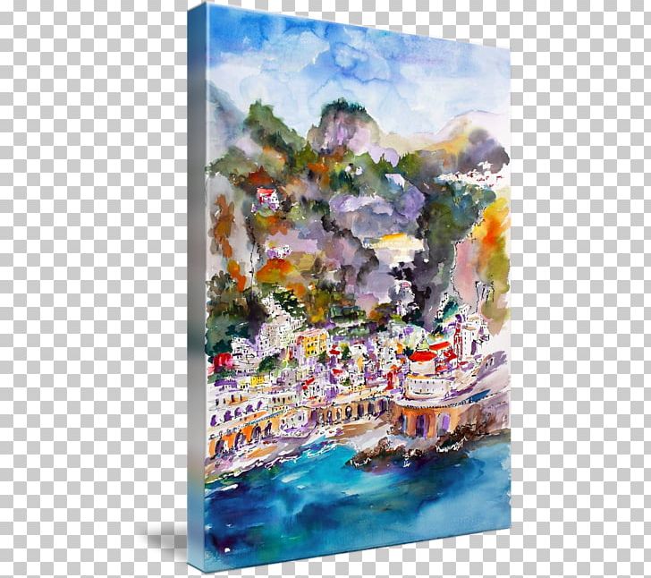 Watercolor Painting Atrani Oil Painting Art PNG, Clipart, Acrylic Paint, Amalfi Coast, Art, Artwork, Flower Free PNG Download