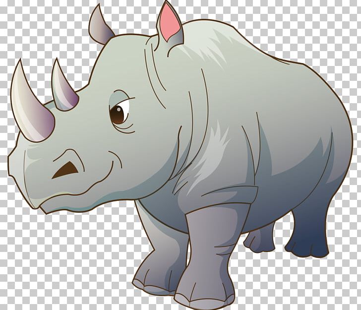 Rhinoceros Cartoon PNG, Clipart, Animals, Art, Carnivoran, Cartoon Animals, Cartoon Character Free PNG Download