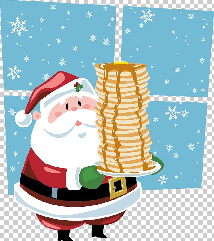 Breakfast Pancake Santa Claus Scrambled Eggs Brunch PNG, Clipart, Bacon, Breakfast, Brunch, Christmas, Christmas Decoration Free PNG Download