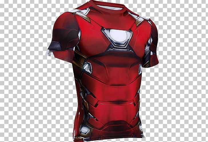 Iron Man T-shirt Captain America Under Armour PNG, Clipart, Alter Ego, Armor, Breastplate, Clothing, Coldgear Infrared Free PNG Download