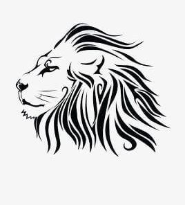 Hand Painted Black Lion PNG, Clipart, Animal, Animal Head, Animals In The Wild, Black And White, Black Clipart Free PNG Download