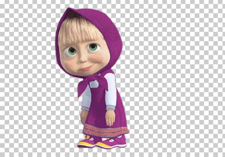 Masha And The Bear Telegram Sticker Toddler PNG, Clipart, Bear, Character, Child, Doll, Fiction Free PNG Download
