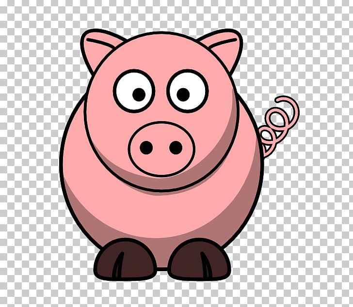 Domestic Pig Open PNG, Clipart, Animals, Cartoon, Cuteness, Domestic Pig, Download Free PNG Download