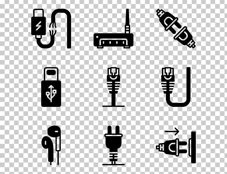 Computer Icons Electrical Connector Electrical Cable Twisted Pair Structured Cabling PNG, Clipart, Black And White, Brand, Category 5 Cable, Computer Icons, Computer Network Free PNG Download