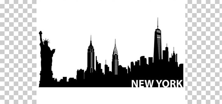 New York City Skyline Silhouette Painting PNG, Clipart, Animals, Art, Black And White, Brand, City Free PNG Download