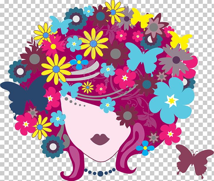 Woman Flower PNG, Clipart, Art, Circle, Fashion, Female, Flora Free PNG Download