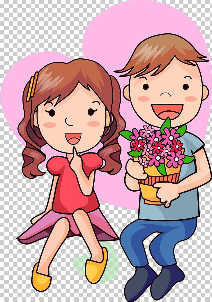 Cartoon Drawing Romance PNG, Clipart, Arm, Boy, Cartoon, Cartoon Child, Child Free PNG Download