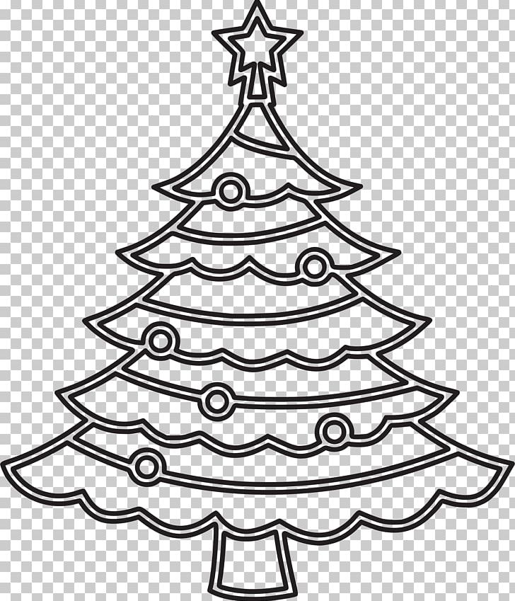 Christmas Tree Template Christmas Day Coloring Book PNG, Clipart, Ausmalbild, Black And White, Christmas, Christmas Day, Christmas Decoration Free PNG Download