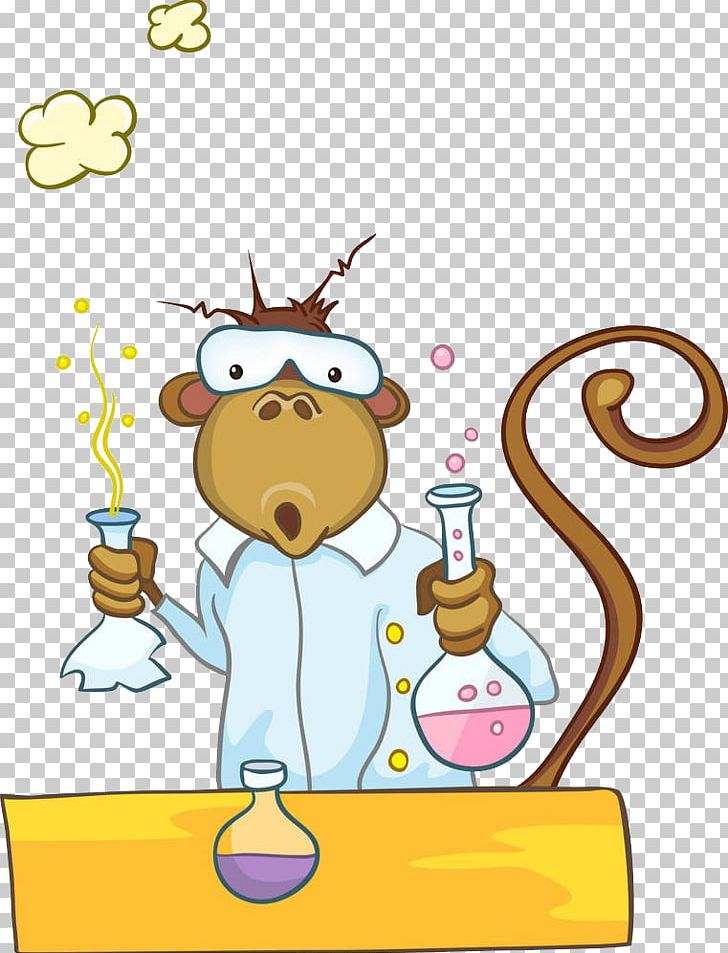 Cartoon Chemistry Mole Illustration PNG, Clipart, Animals, Area, Art, Artwork, Cartoon Monkey Free PNG Download