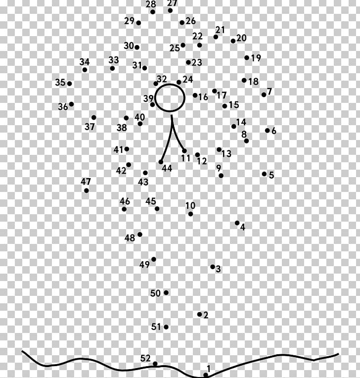 Connect The Dots Coloring Book Flower Puzzle PNG, Clipart, Angle, Area, Black, Black And White, Circle Free PNG Download