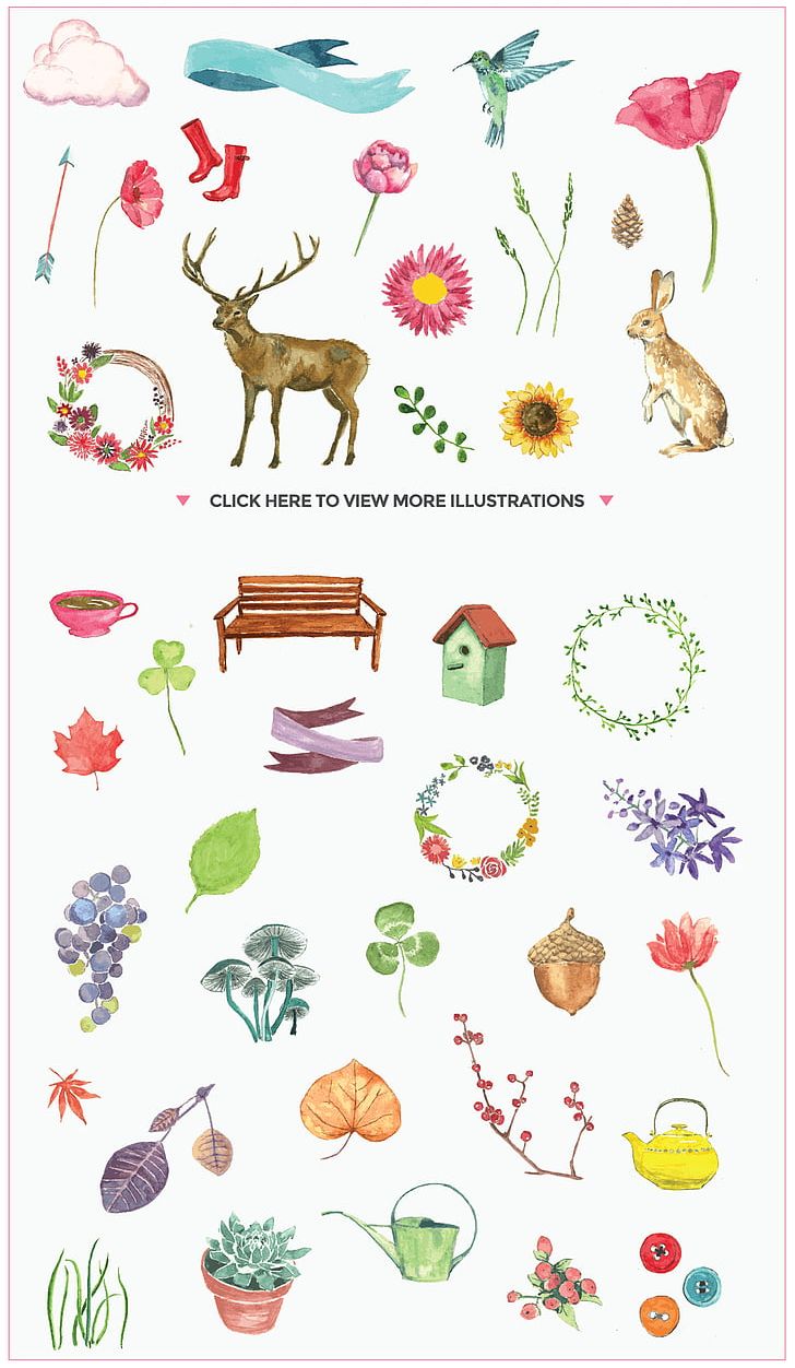 Floral Design Illustration PNG, Clipart, Cartoon, Clip Art, Cloud, Colored Ribbon, Deer Free PNG Download