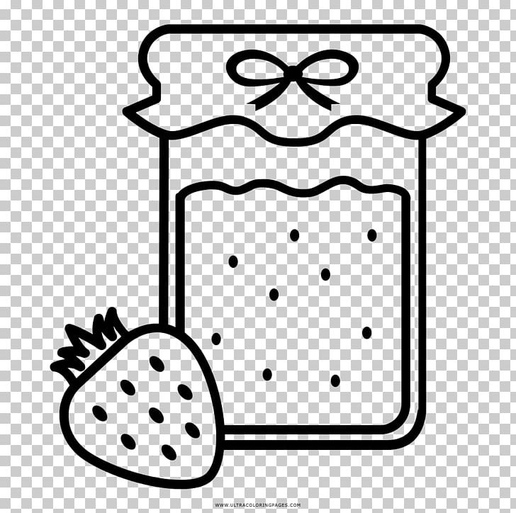 Marmalade Strawberry Gelatin Dessert Drawing Coloring Book PNG, Clipart, Area, Black, Black And White, Coloring Book, Drawing Free PNG Download
