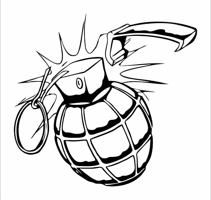 Tattoo Drawing Grenade Flash PNG, Clipart, Art, Artwork, Black And White, Decal, Drawing Free PNG Download