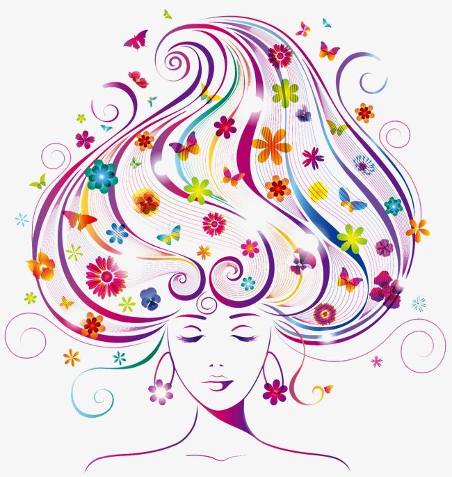 Creative Hair PNG, Clipart, Butterfly, Color, Colorful, Creative, Creative Clipart Free PNG Download