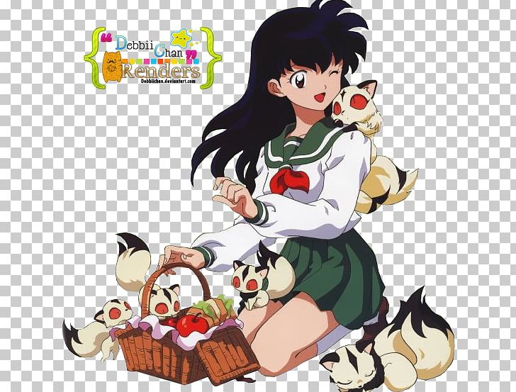 Kagome Higurashi Shippo Kirara Koga Miroku PNG, Clipart, Anime, Art, Cartoon, Character, Fiction Free PNG Download