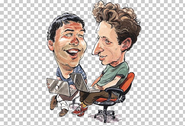 Larry Page Sergey Brin Google The Founders Entrepreneur PNG, Clipart, Cartoon, Chief Executive, Communication, Conversation, Director Free PNG Download