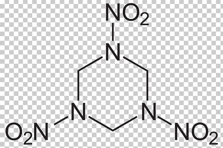 RDX Structural Formula Structure Chemical Formula Detonation PNG, Clipart, Alcohol, Angle, Area, Black, Black And White Free PNG Download