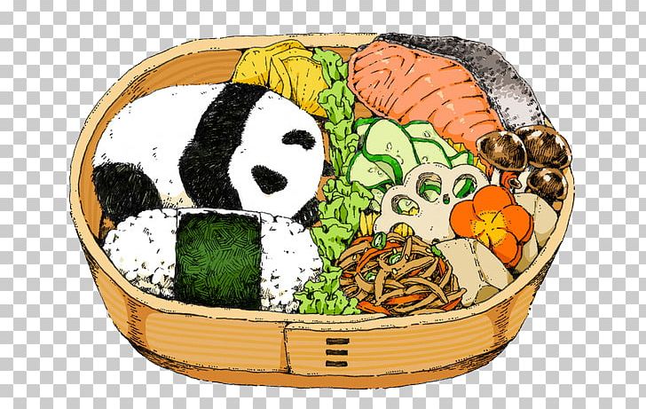 Bento Giant Panda Food Illustration PNG, Clipart, Animals, Asian Food, Basket, Cartoon, Comfort Food Free PNG Download
