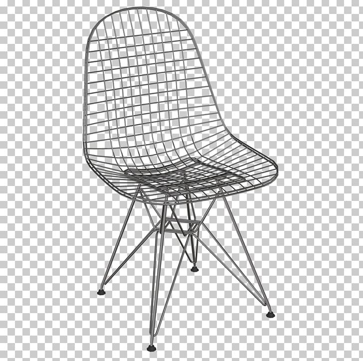 Eames Lounge Chair Wire Chair (DKR1) Vitra Charles And Ray Eames PNG, Clipart, Angle, Armrest, Black And White, Chair, Chaise Longue Free PNG Download